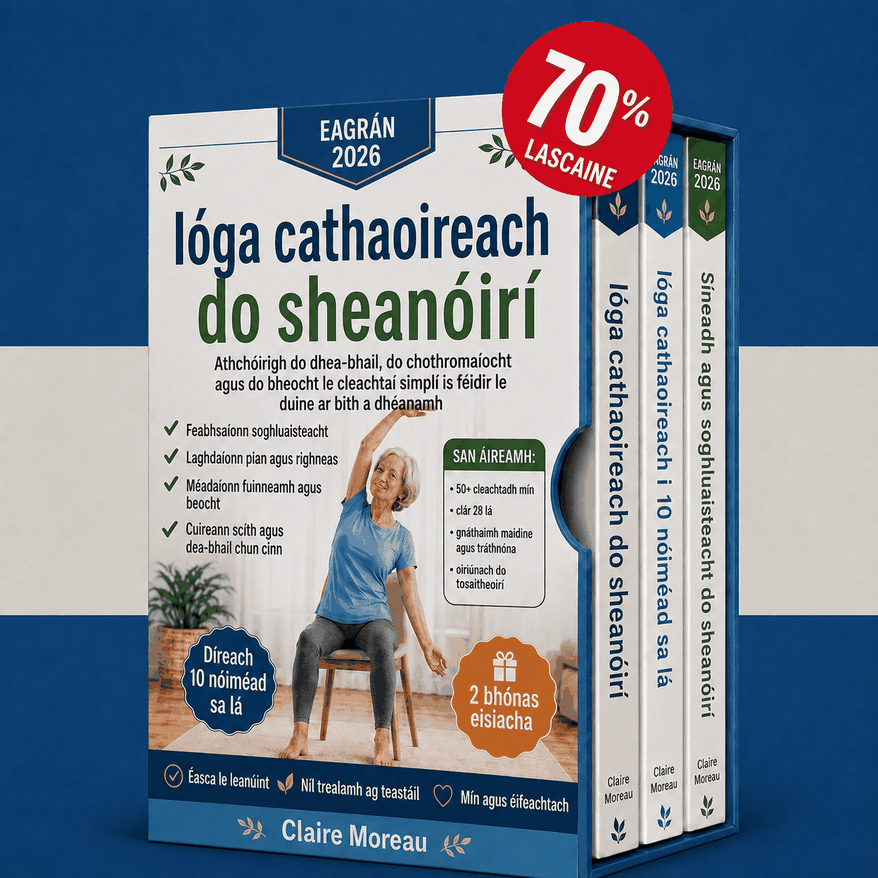 Ióga Cathaoireach do Dhaoine Scothaosta – 3 Leabhar i 1