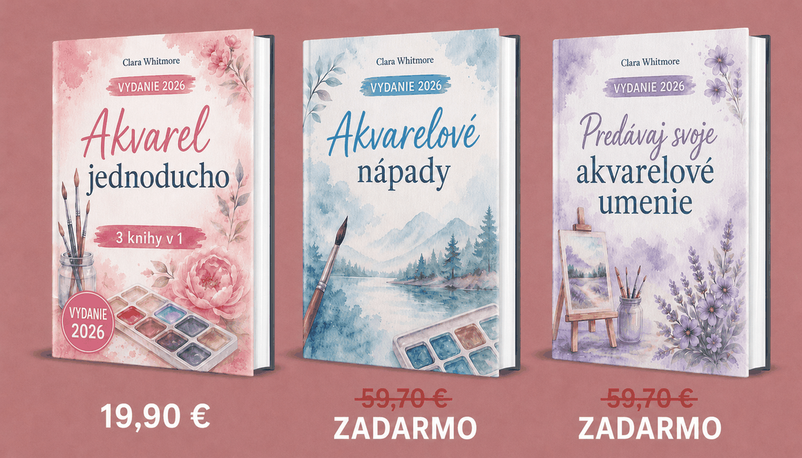 Akvarelová Maľba – Prehľad 3 kníh