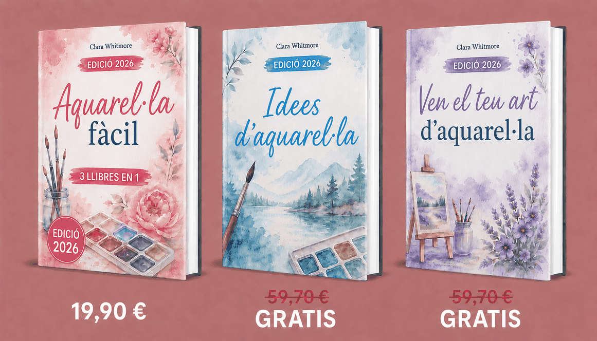 Pintura en Aquarel·la Fàcil – 3 Llibres en 1