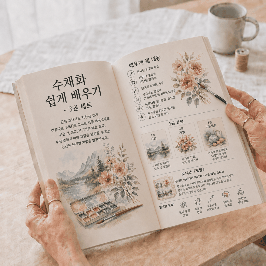 수채화 가이드북 내부
