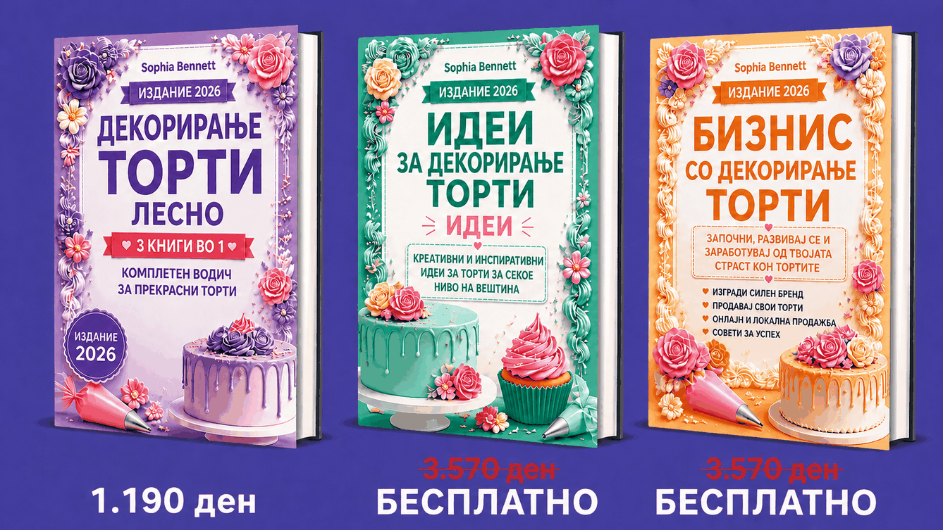 Декорирање Торти Лесно – Пакет 3 во 1