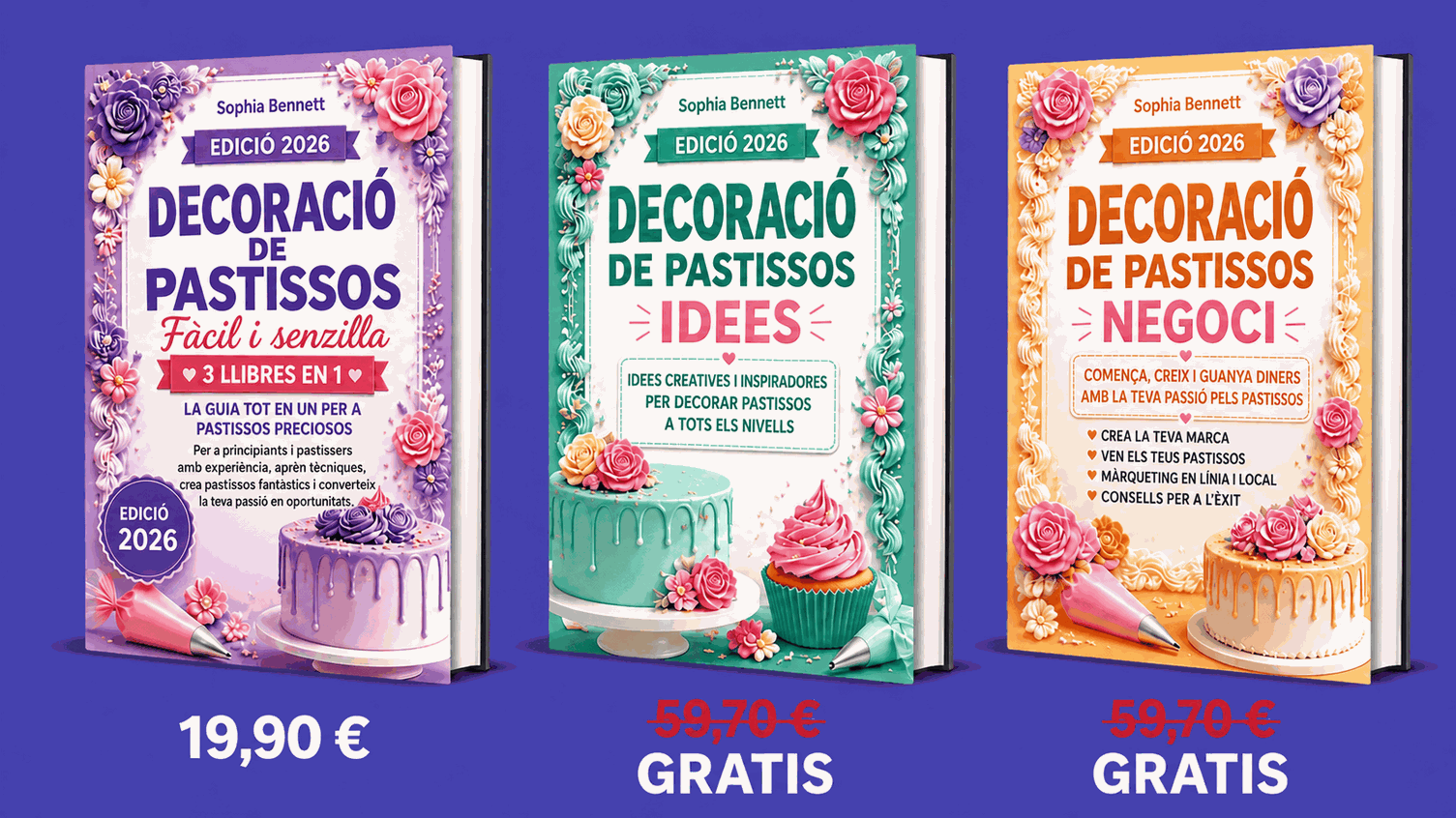 Decoració de Pastissos Fàcil – Pack 3 en 1