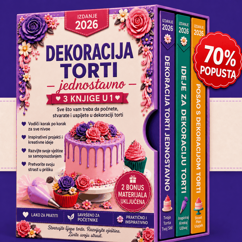 Dekorisanje Torti Jednostavno – Paket 3 u 1