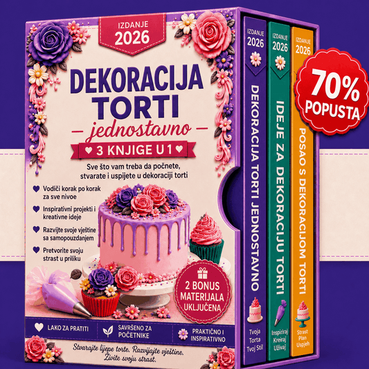 Dekorisanje Torti Jednostavno – Paket 3 u 1