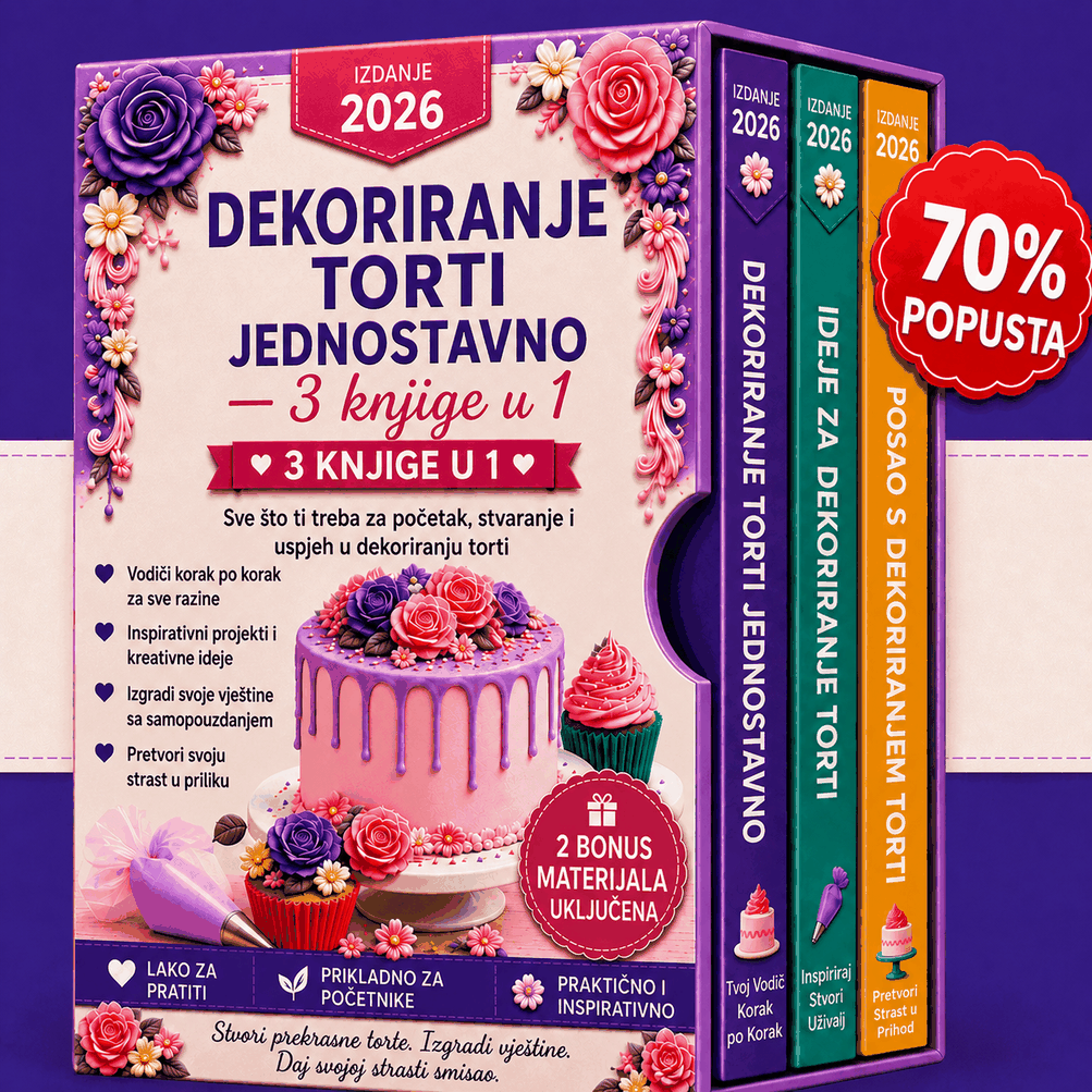 Ukrašavanje Torti Postalo Jednostavno – Komplet 3-u-1