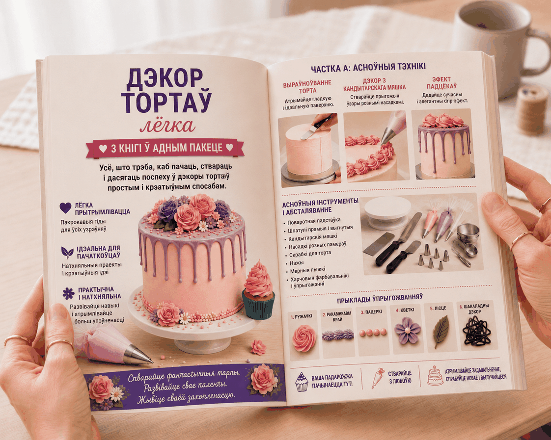 Украшэнне Тартоў Проста – Камплект 3 ў 1