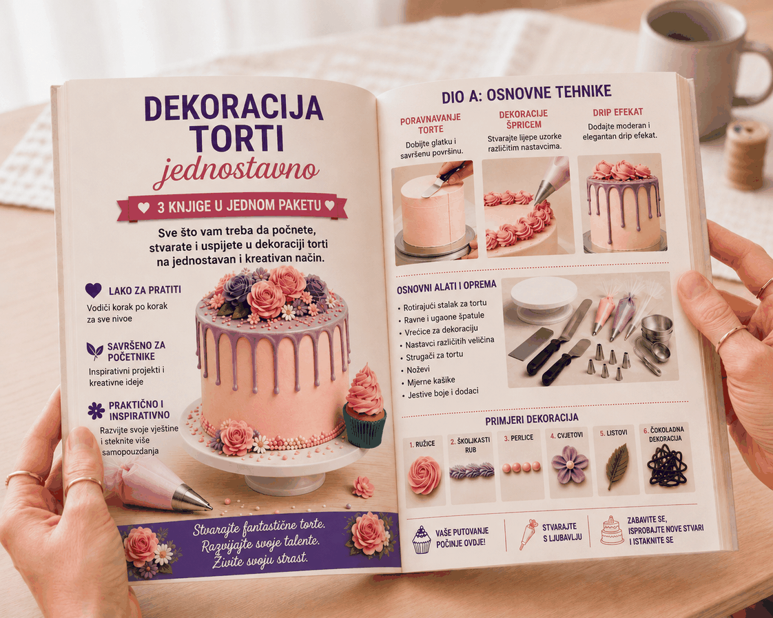 Dekorisanje Torti Jednostavno – Paket 3 u 1