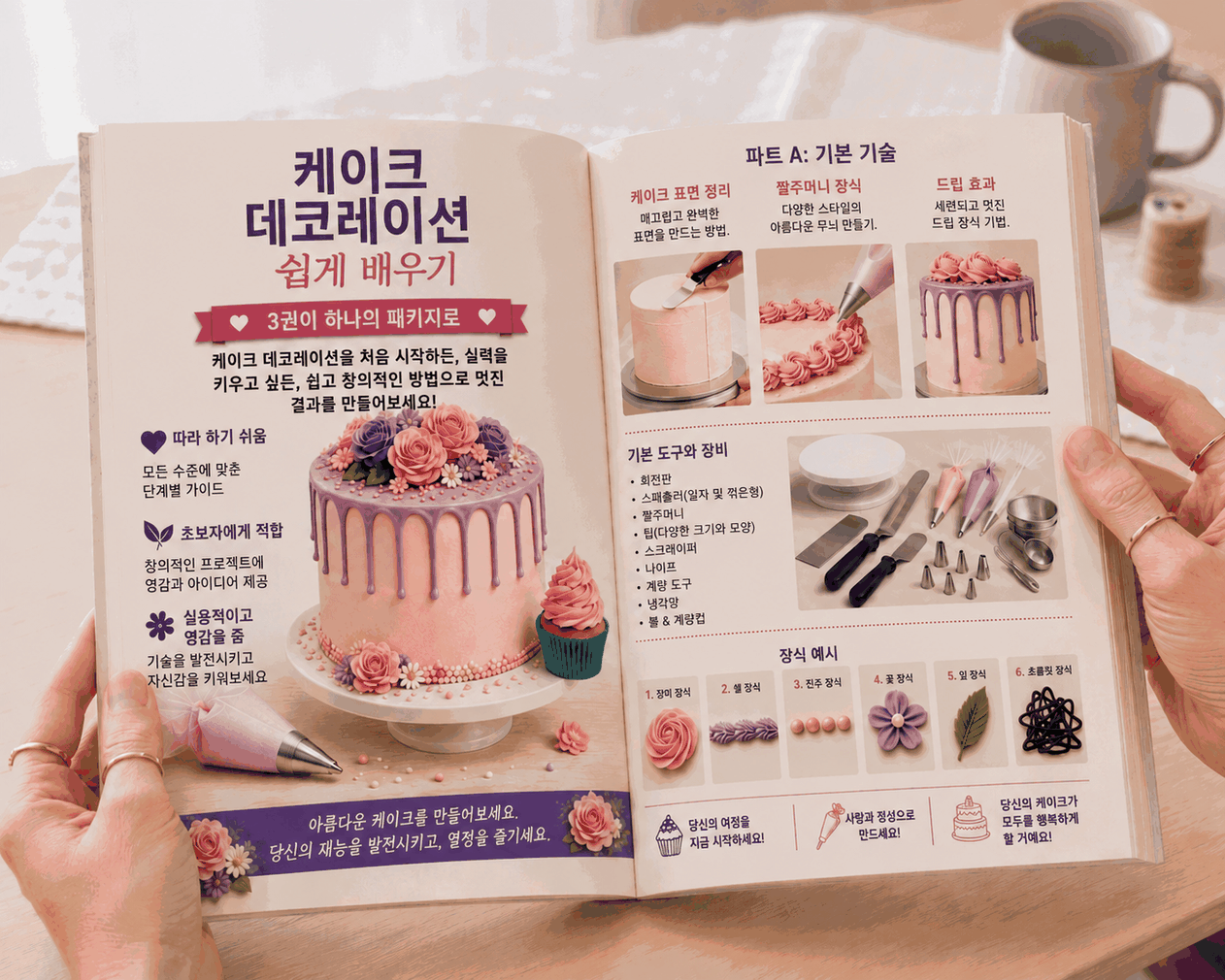 쉽게 배우는 케이크 데코레이션 – 3-in-1 번들
