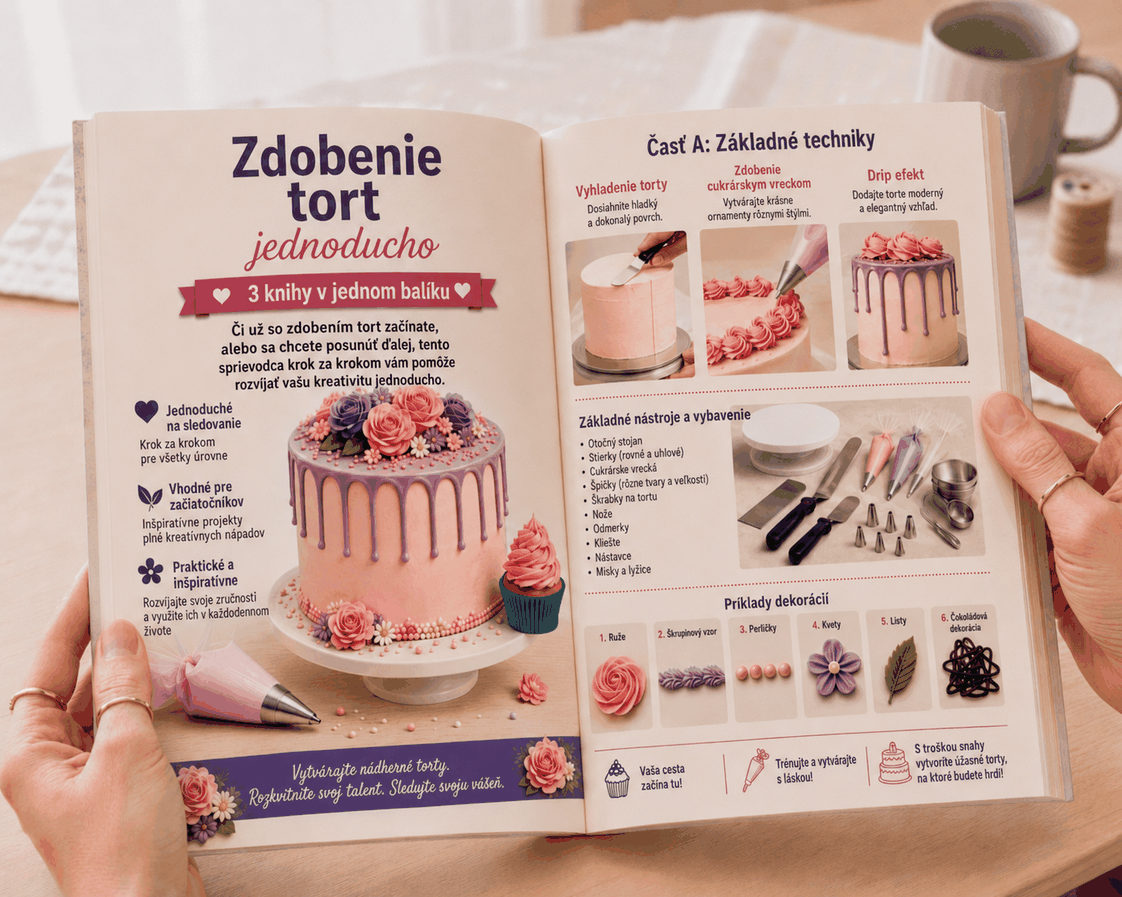 Zdobenie Tort Jednoducho – Balík 3 v 1