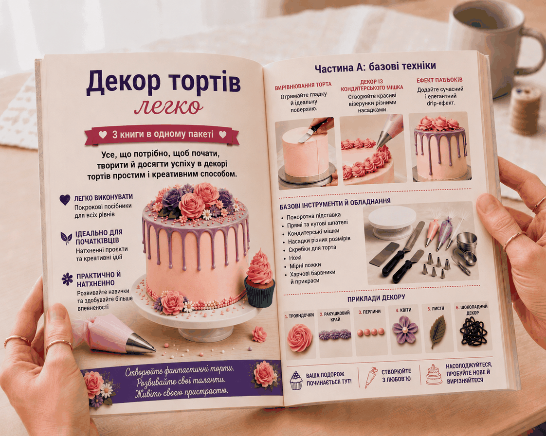 Оформлення Тортів Просто – Комплект 3 в 1