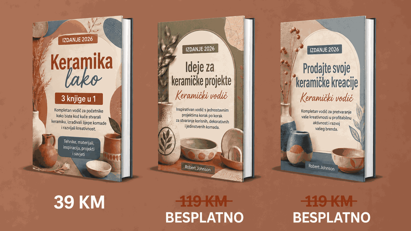 Keramika na Jednostavan Način – 3 Knjige u 1