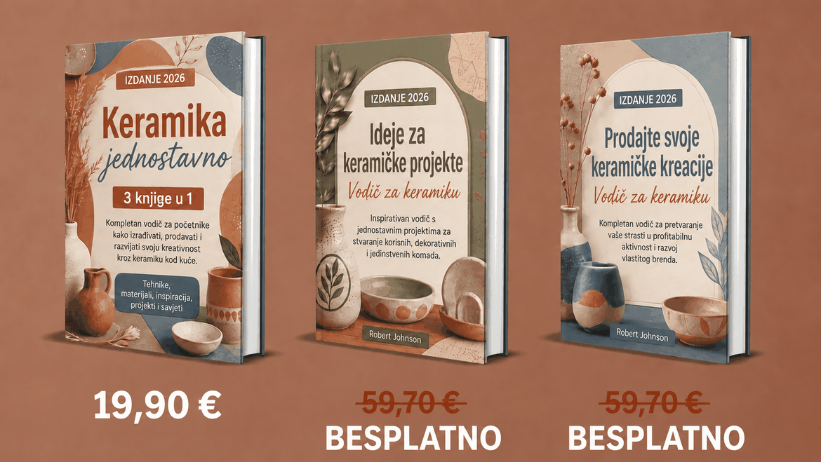 Keramika na Jednostavan Način – 3 Knjige u 1