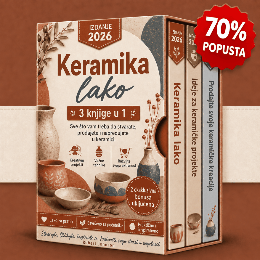 Keramika na Jednostavan Način – 3 Knjige u 1