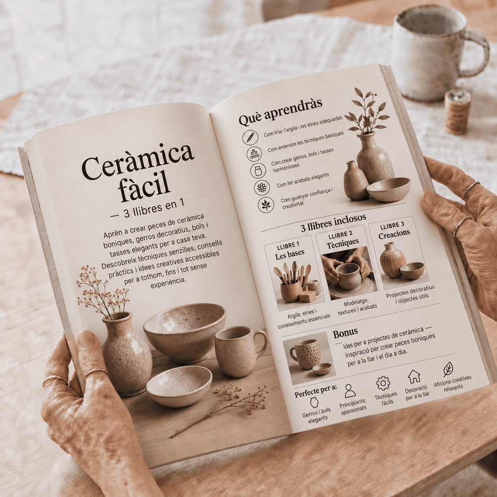 Ceràmica de Forma Sencilla – 3 Llibres en 1