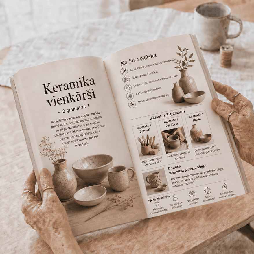 Keramika Vienkārši – 3 Grāmatas 1