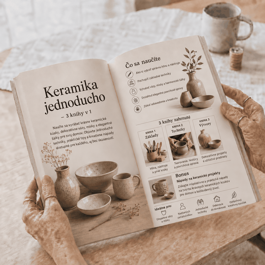 Keramika Jednoducho – 3 Knihy v 1