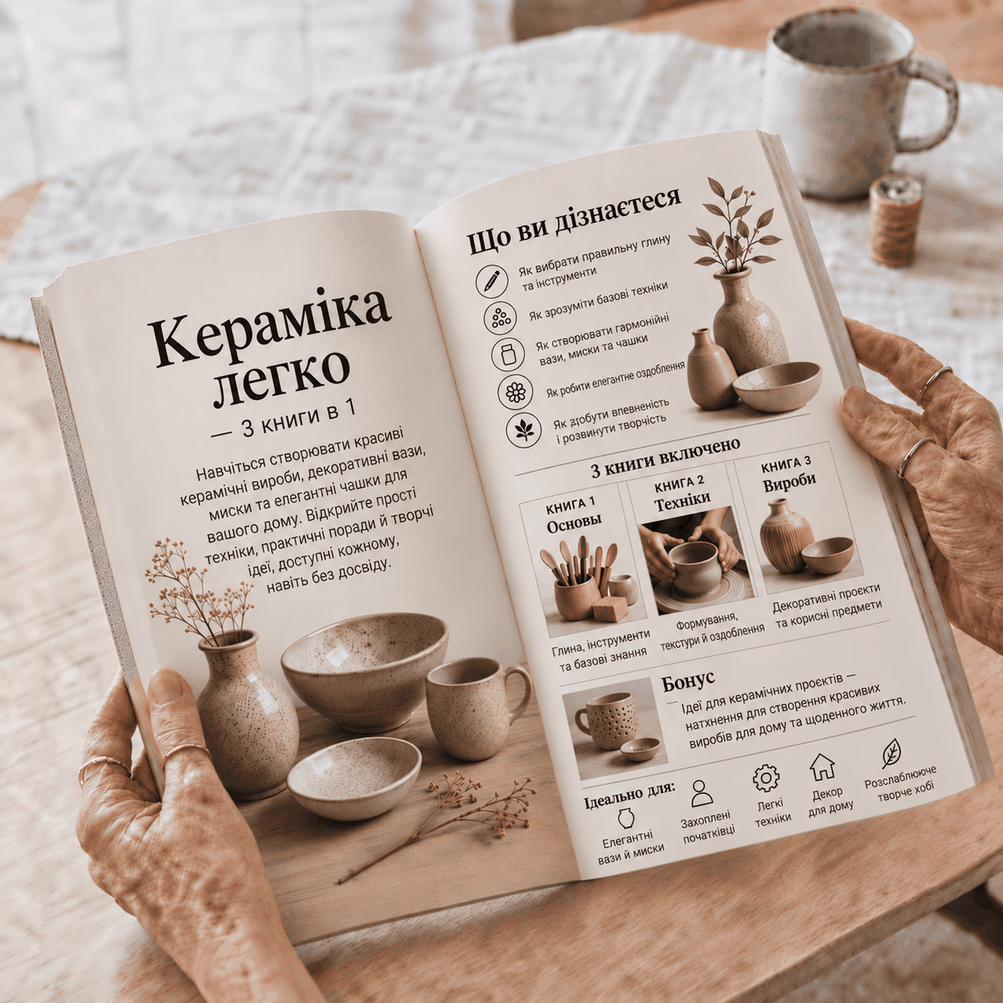 Кераміка Простим Шляхом – 3 Книги в 1