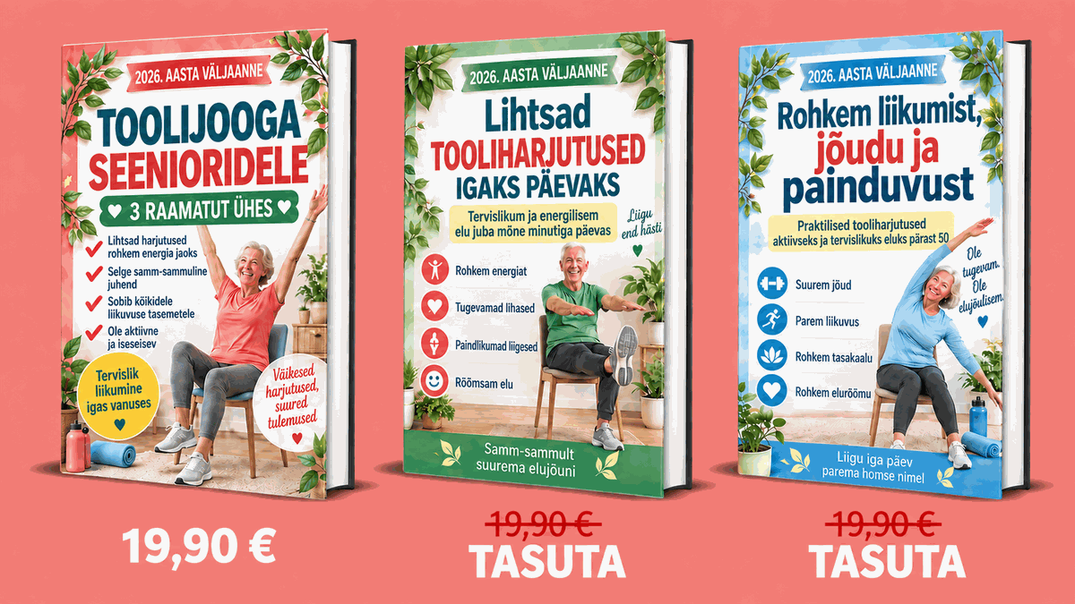 Tooliharjutused eakatele – 3 Raamatut 1-s