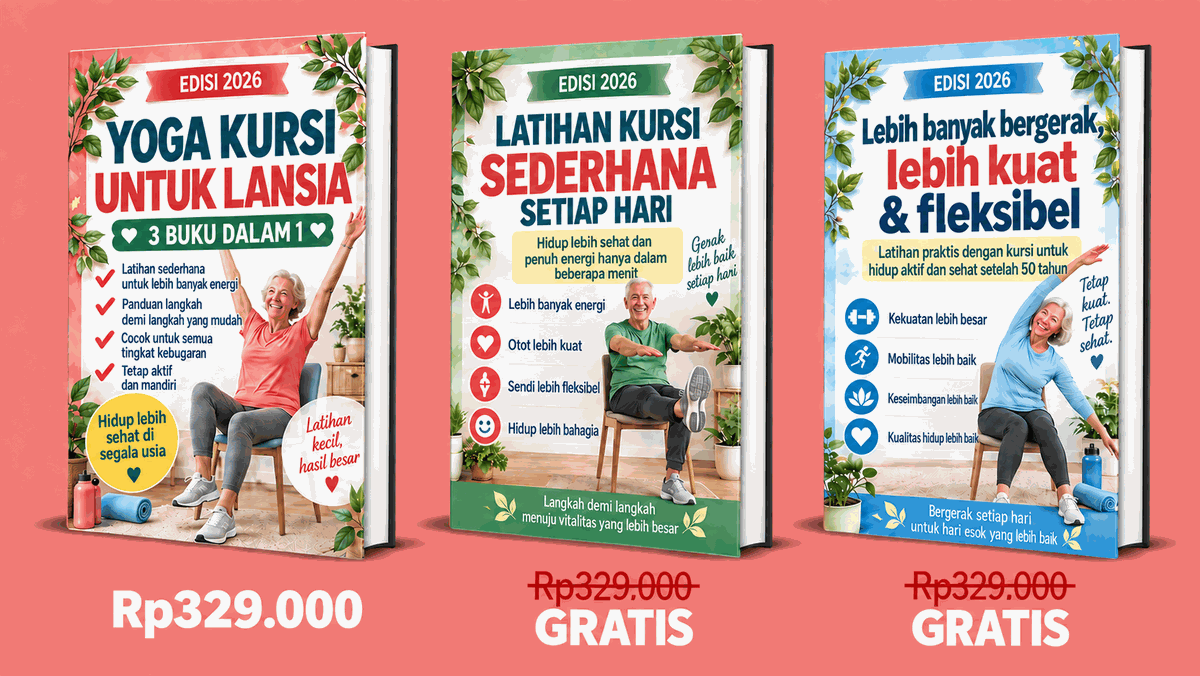 Olahraga Kursi untuk Lansia – 3 Buku dalam 1
