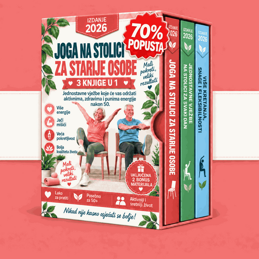 Vježbe na stolici za seniore – 3 Knjige u 1