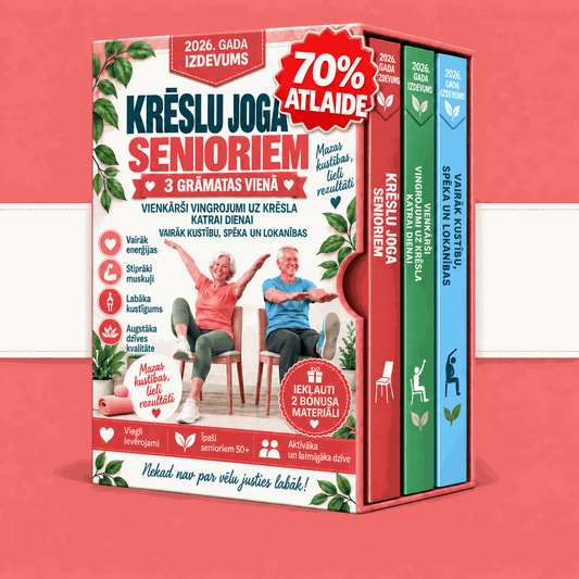 Vingrojumi uz krēsla senioriem – 3 Grāmatas 1
