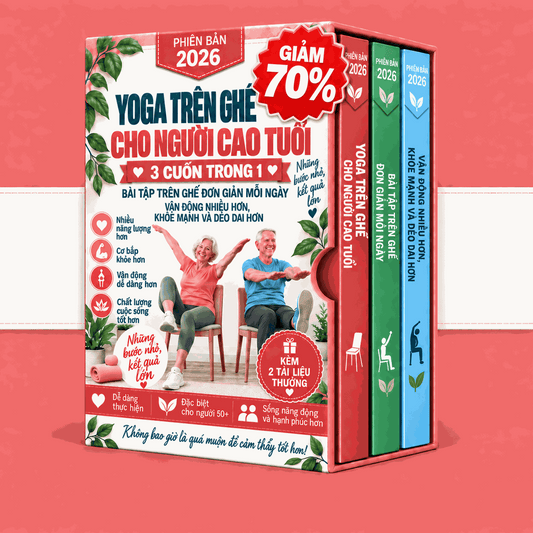 Bài Tập Trên Ghế Cho Người Cao Tuổi – 3 Cuốn Trong 1