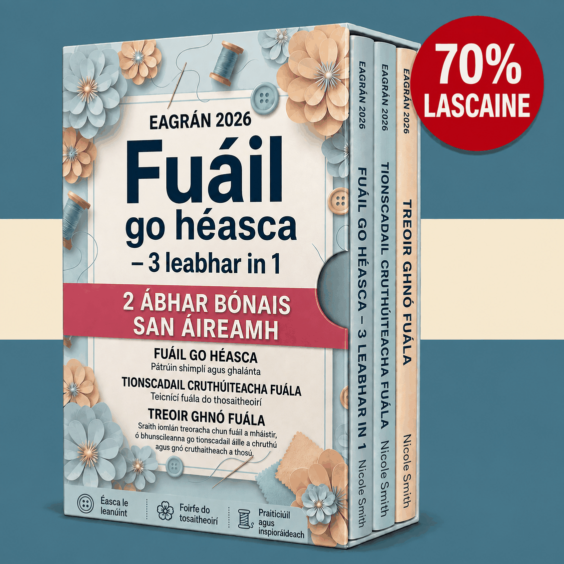 Fúáil Déanta Éasca – 3 Leabhar in 1