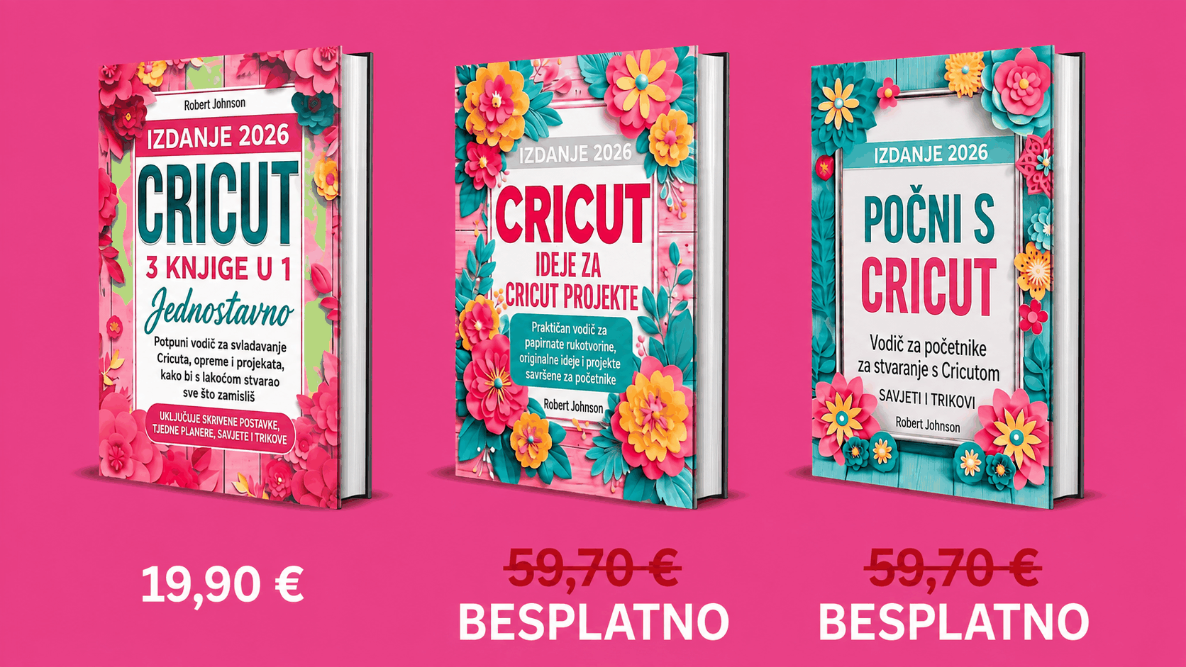 Cricut za početnike – 3&nbsp;knjige u 1