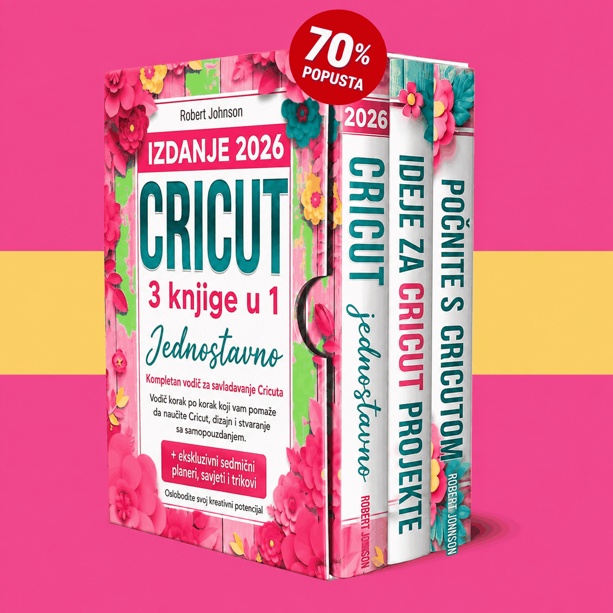 Cricut za početnike – 3 knjige u 1