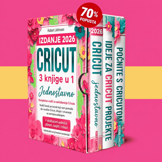 Cricut za početnike – 3 knjige u 1