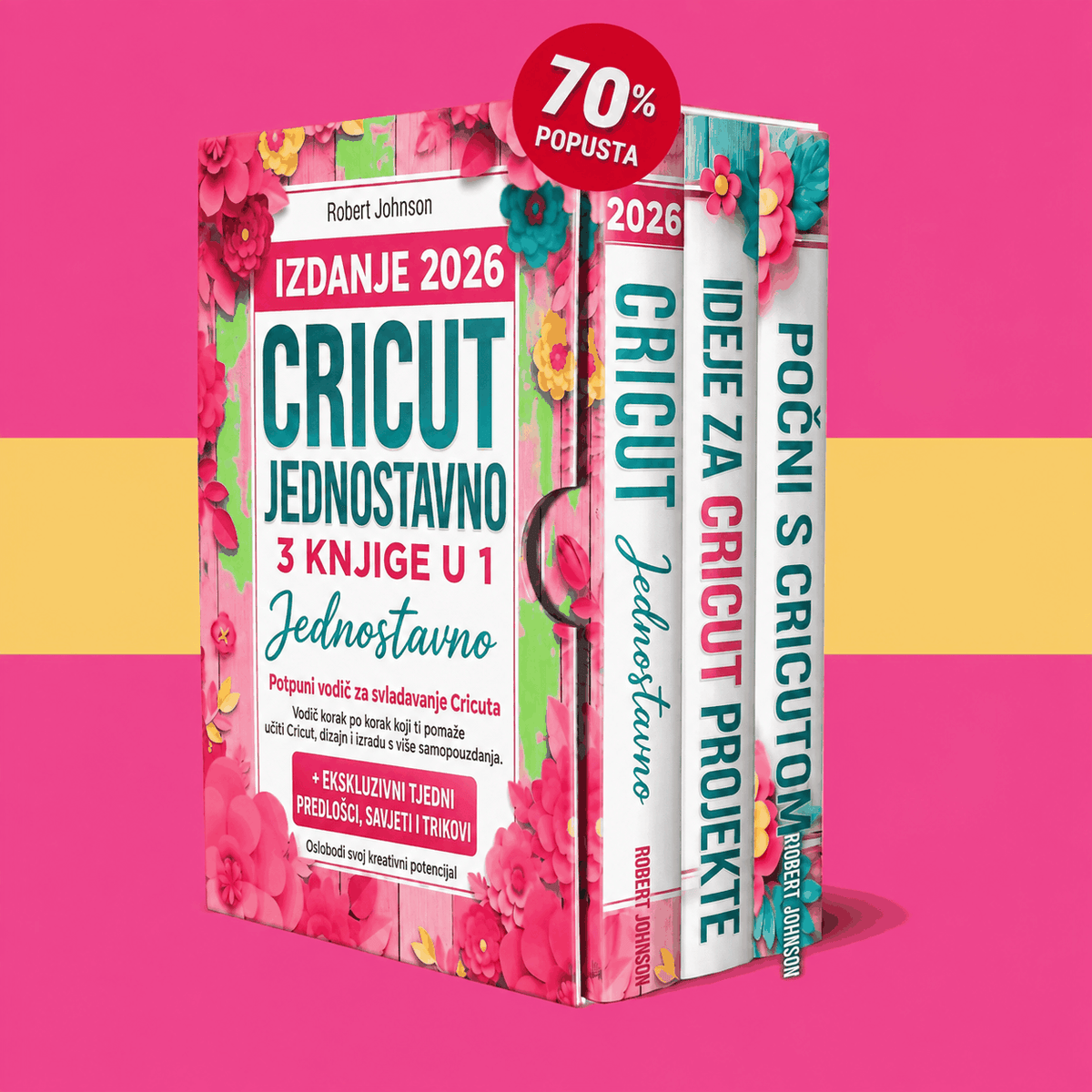 Cricut za početnike – 3 knjige u 1