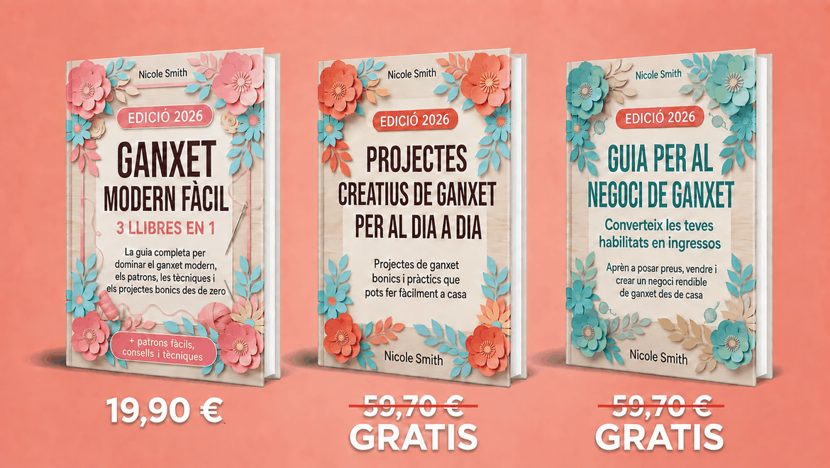 Ganxet Modern de Forma Senzilla – 3 Llibres en 1
