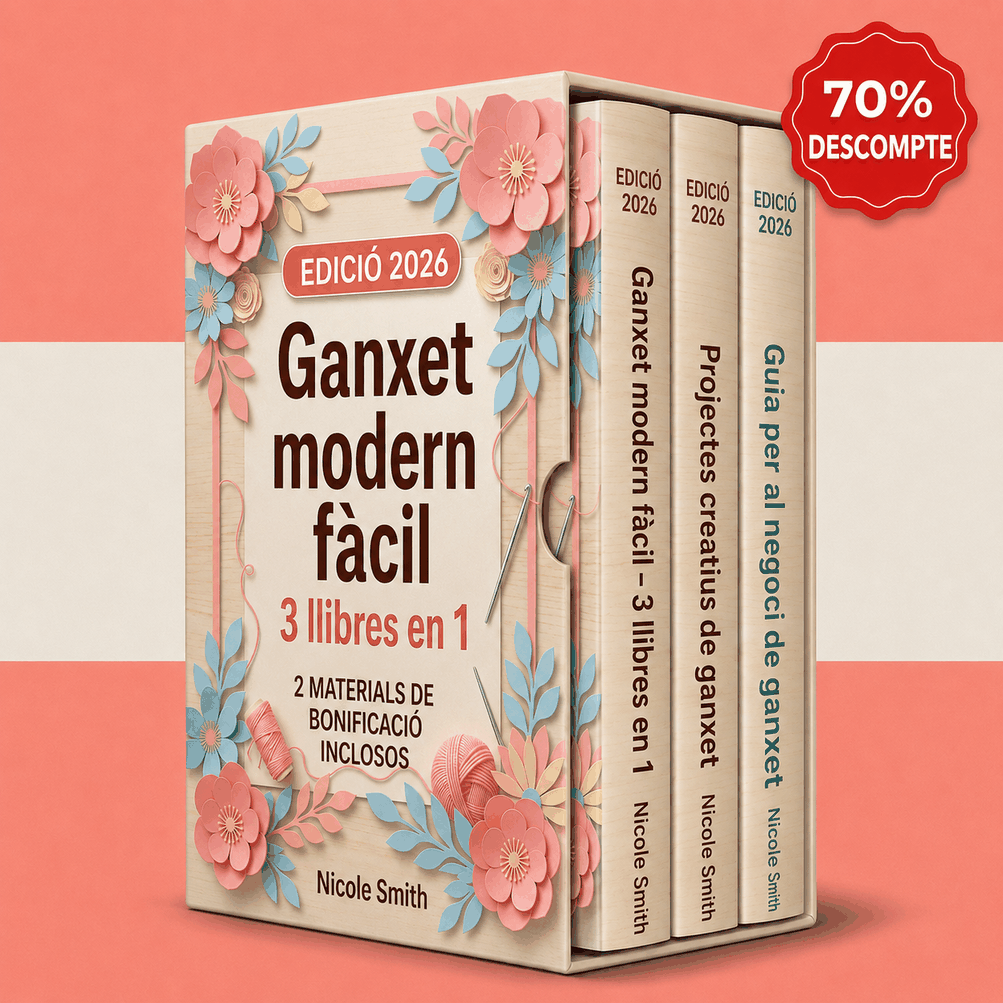 Ganxet Modern de Forma Senzilla – 3 Llibres en 1