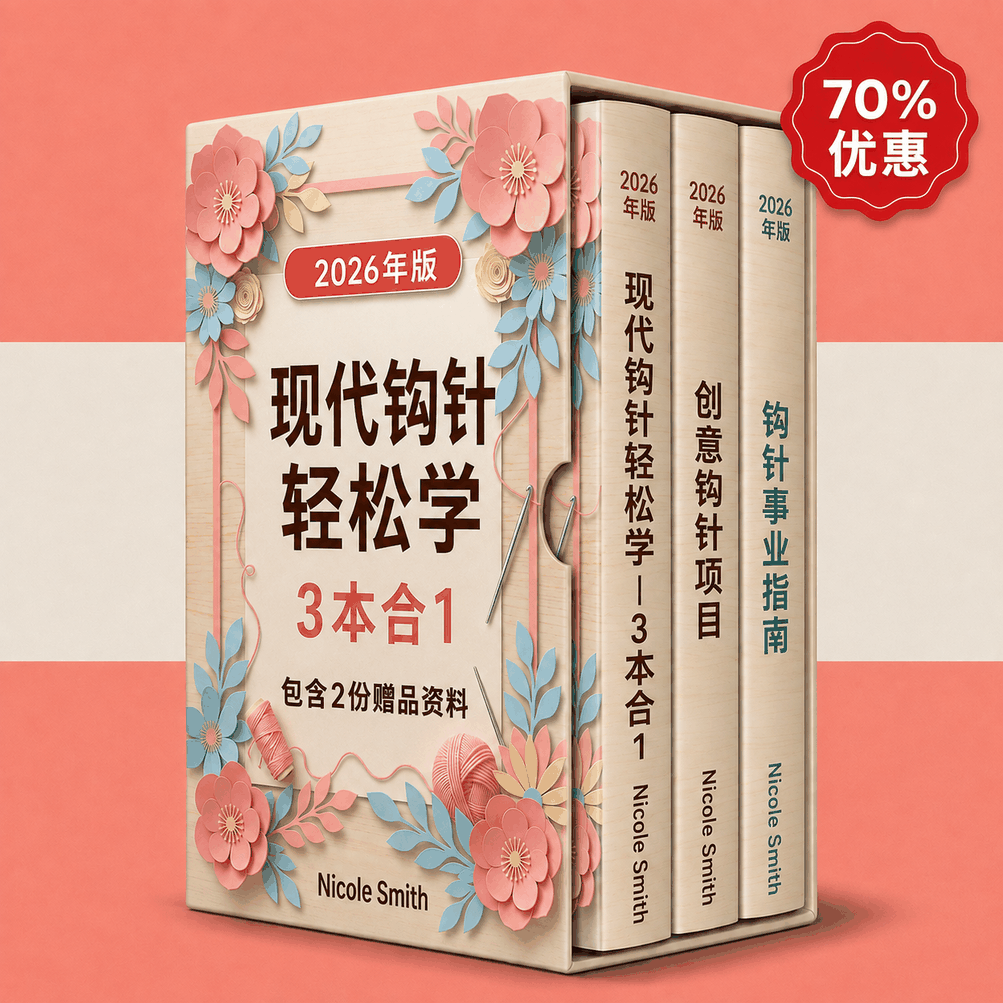 现代钩针编织简易指南 – 3 册合 1