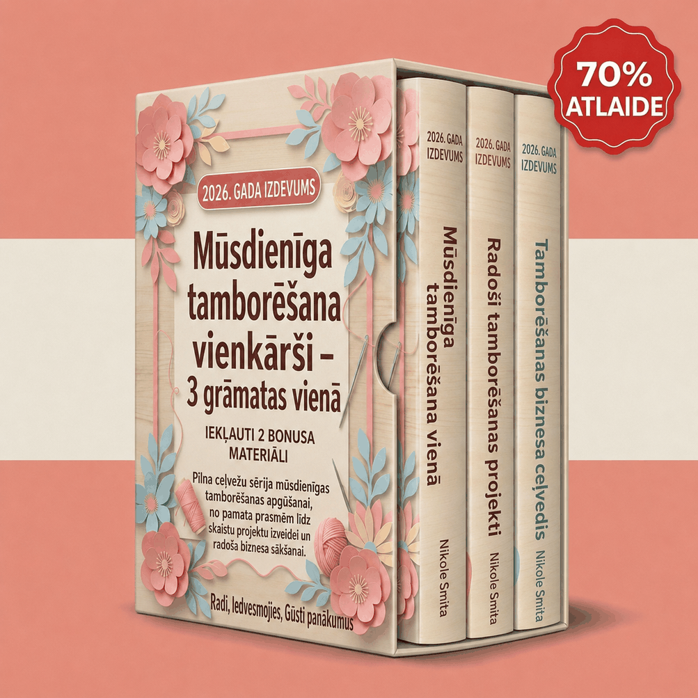 Mūsdienīga Tamborēšana Vienkārši komplekts
