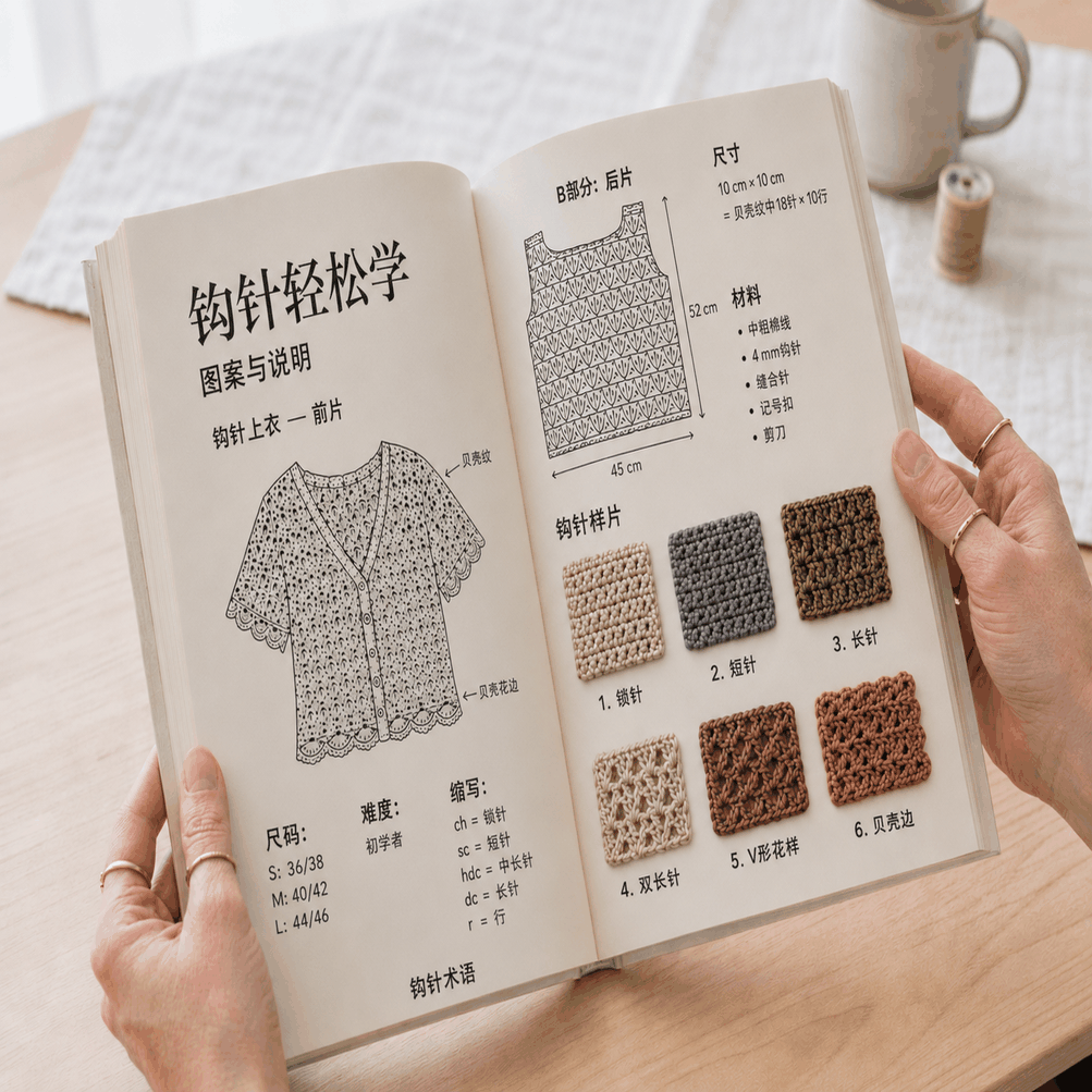 现代钩针编织简易指南 – 3 册合 1