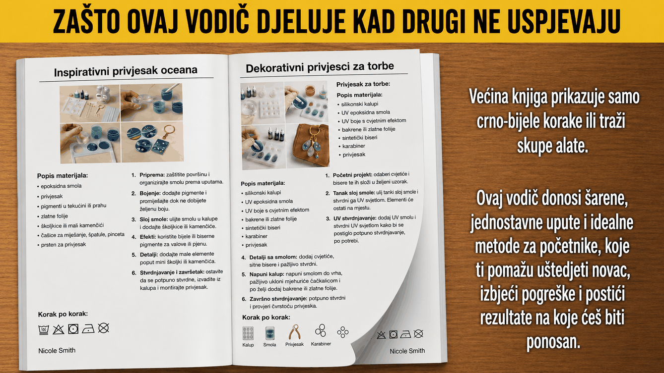 Pregled kompleta od 3 knjige epoksidne smole