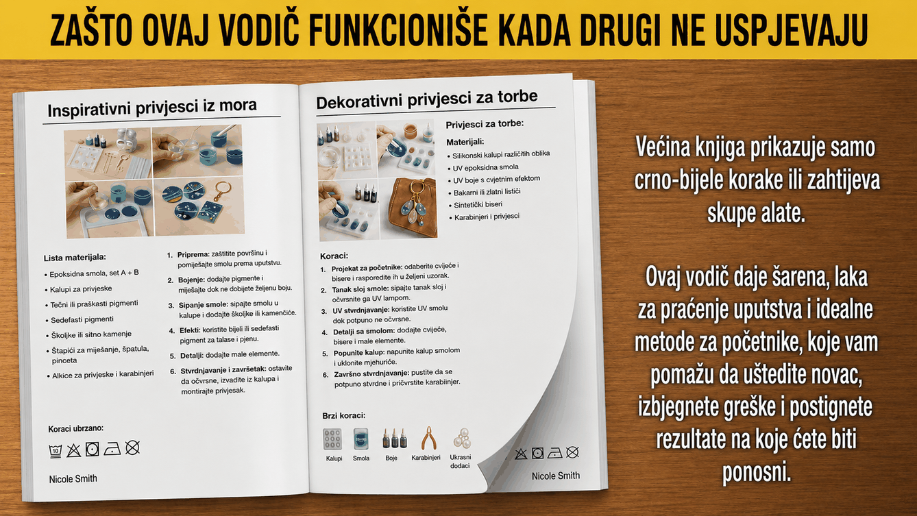 Vodič za Umjetnost Epoksidne Smole za Početnike + 2 BONUSA