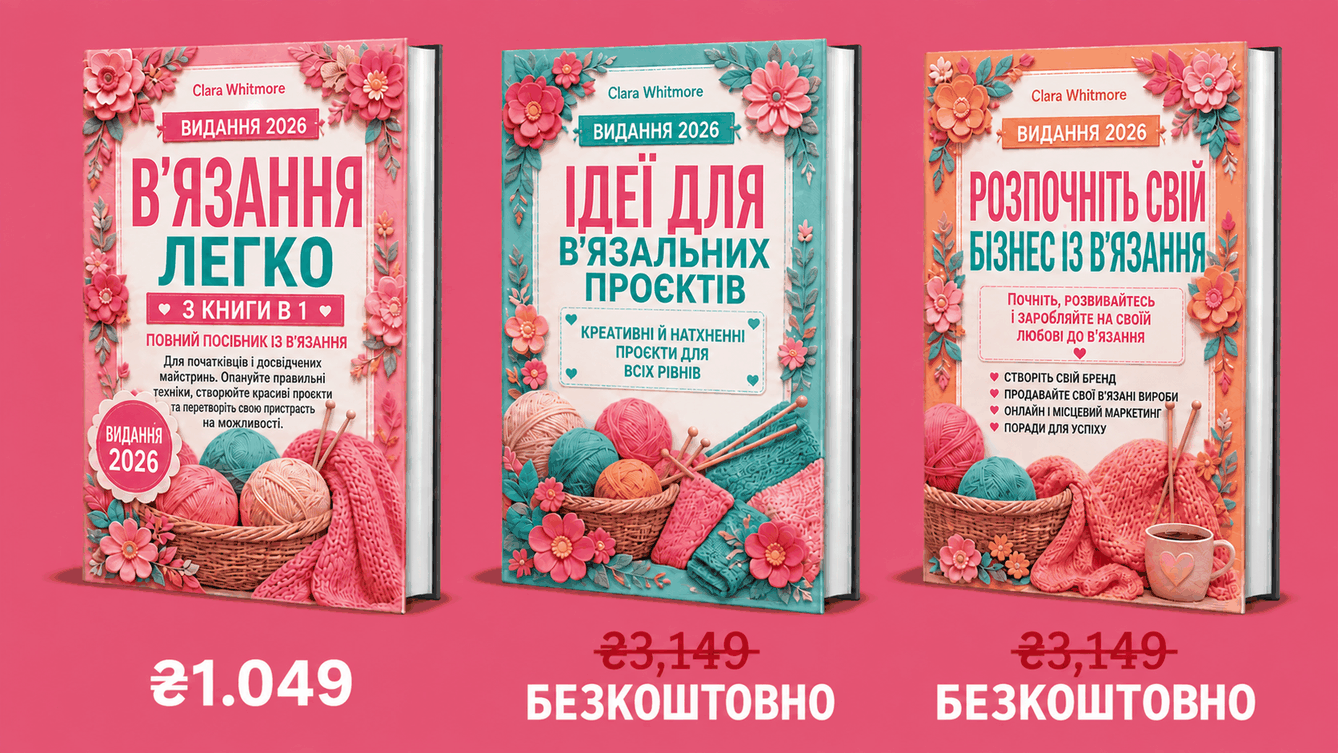 В'язання на Спицях Просто та Легко – Огляд 3 книг
