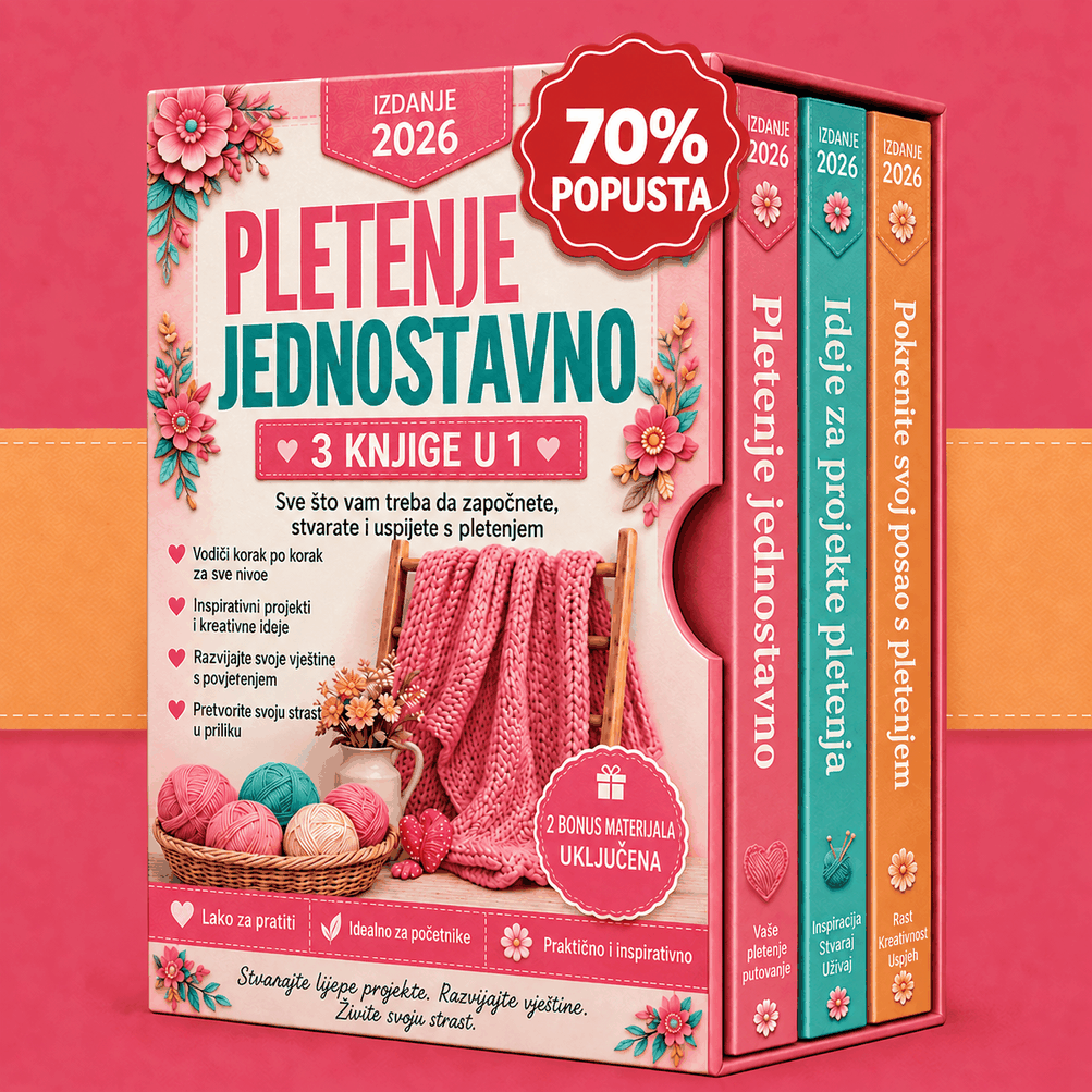Paket: Pletenje Jednostavno i Lako – 3 Knjige u 1