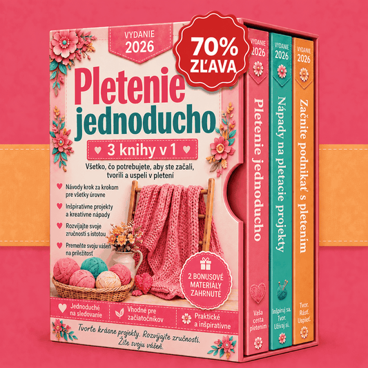 Balík: Pletenie Bez Stresu – 3 Knihy v 1