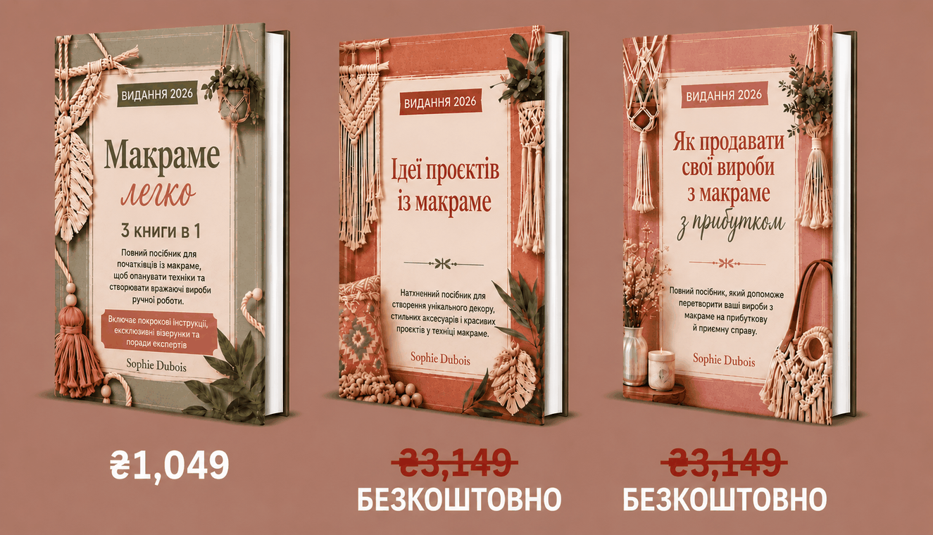 Комплект: Макраме Легко – 3 Книги в 1
