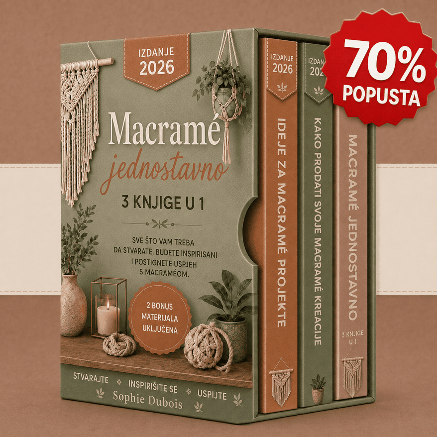 Paket: Makrame Jednostavno – 3 Knjige u 1
