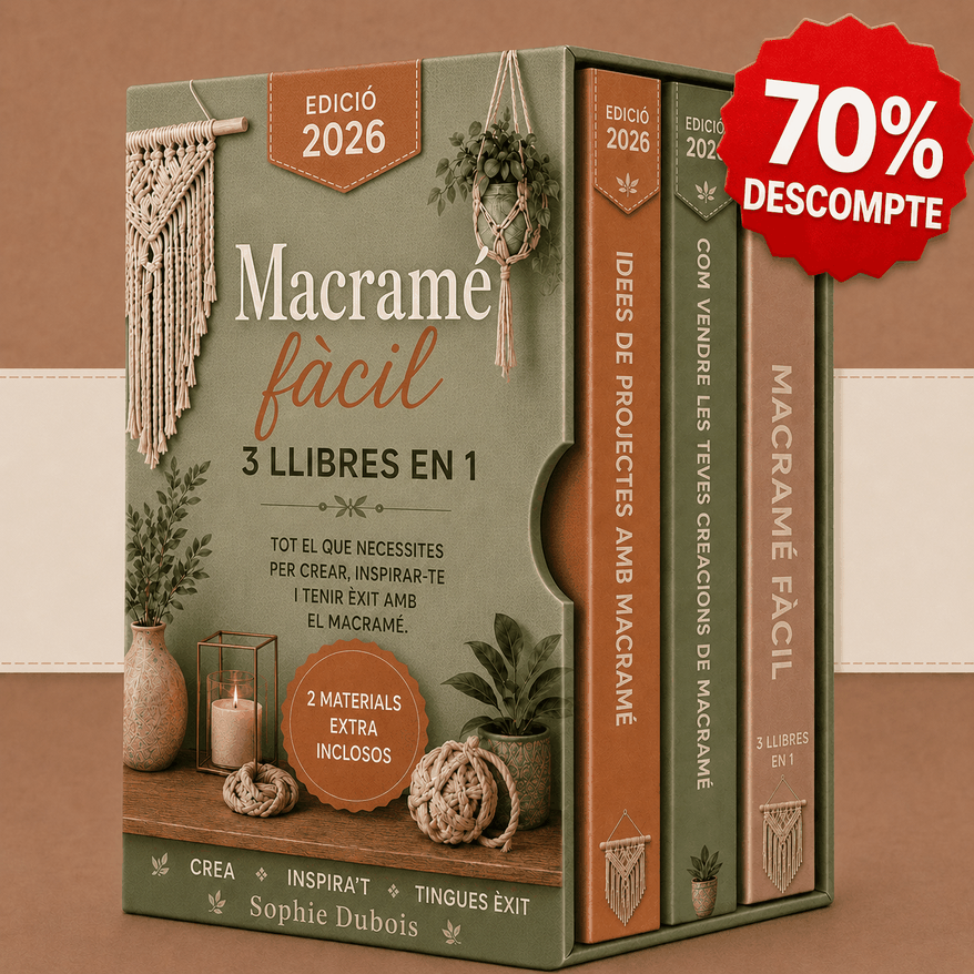Paquet: Macramé Fàcil – 3 Llibres en 1