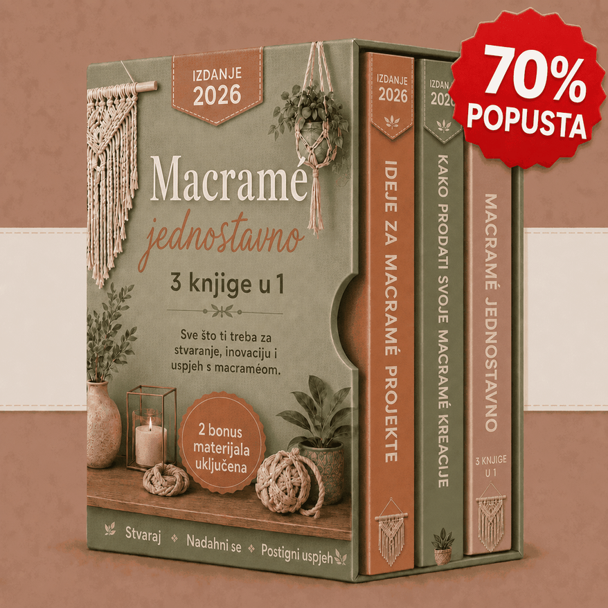 Paket: Makrame Jednostavno – 3 Knjige u 1