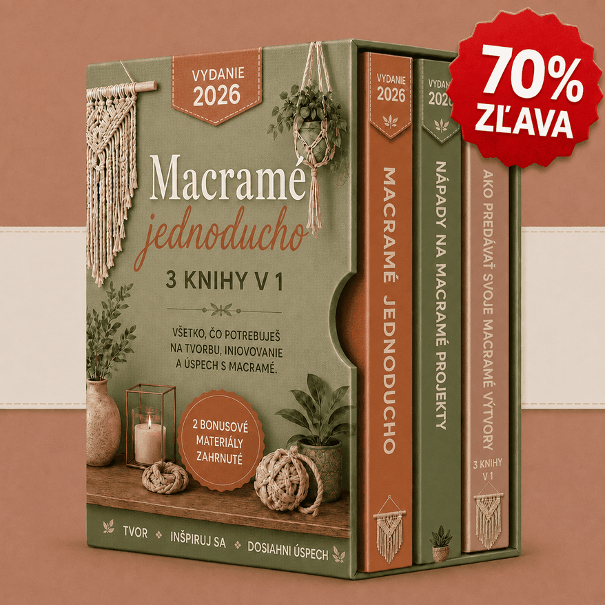 Balík: Makramé Jednoducho – 3 Knihy v 1