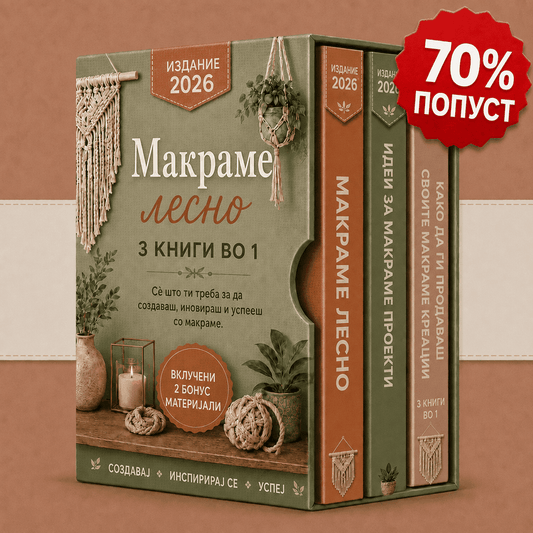 Пакет: Макраме Лесно – 3 Книги во 1