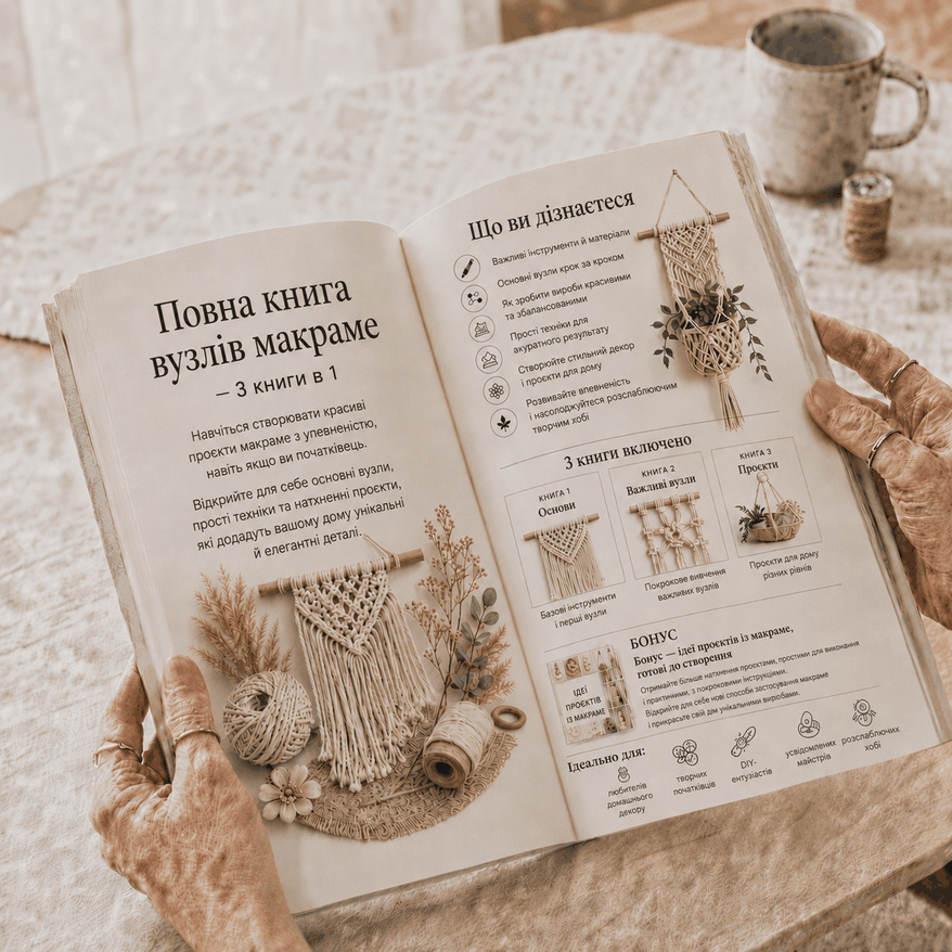 Комплект: Макраме Легко – 3 Книги в 1