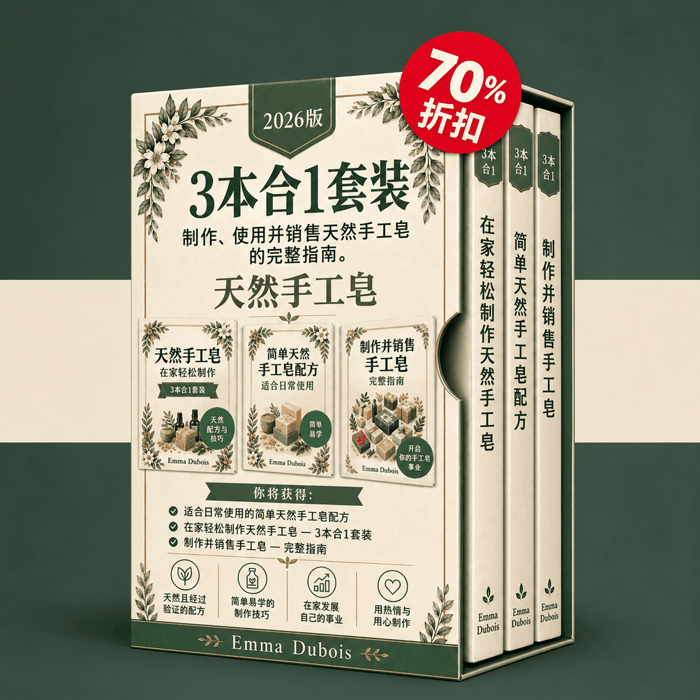 自制天然手工皂轻松入门 – 3合1全书