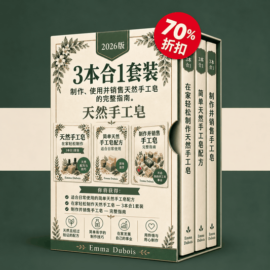 自制天然手工皂轻松入门 – 3合1全书